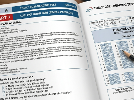 Giải Mã Các Dạng Bài Reading Khó Nhất Trong Bộ Đề TOEIC 2026