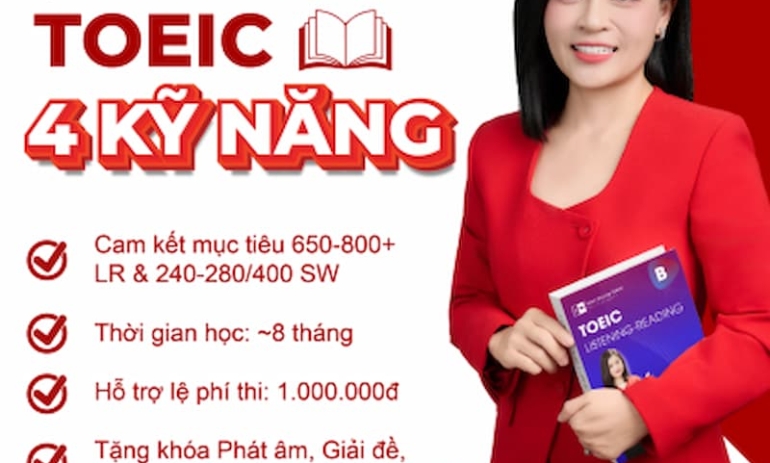 Khóa Học TOEIC 4 Kỹ Năng Thần Tốc: Bí Quyết Đột Phá Điểm Số Và Làm Chủ Tiếng Anh Giao Tiếp Thương Mại