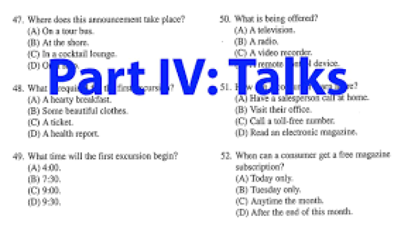 TOEIC Part 4: Phần nghe “ngắn” nhưng là bẫy lớn nhất trong bài thi