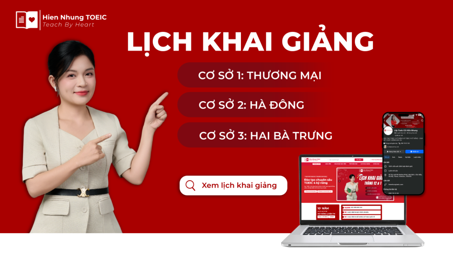 Lịch khai giảng 